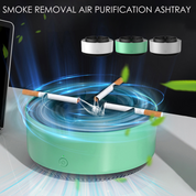 Smoke removal air purifier ashtray with advanced filtration system - stylish indoor odor simulator for clean air 2