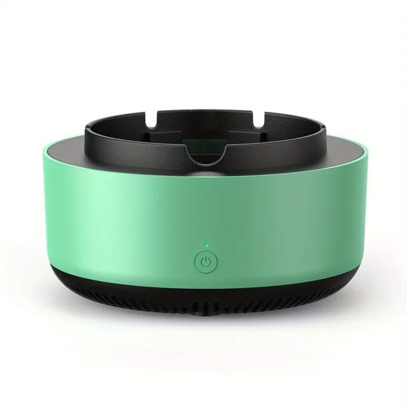 Smoke removal air purifier ashtray with advanced filtration system - stylish indoor odor simulator for clean air 6