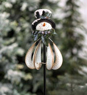 Snowman Wind Chime Christmas Garden Windmill 0