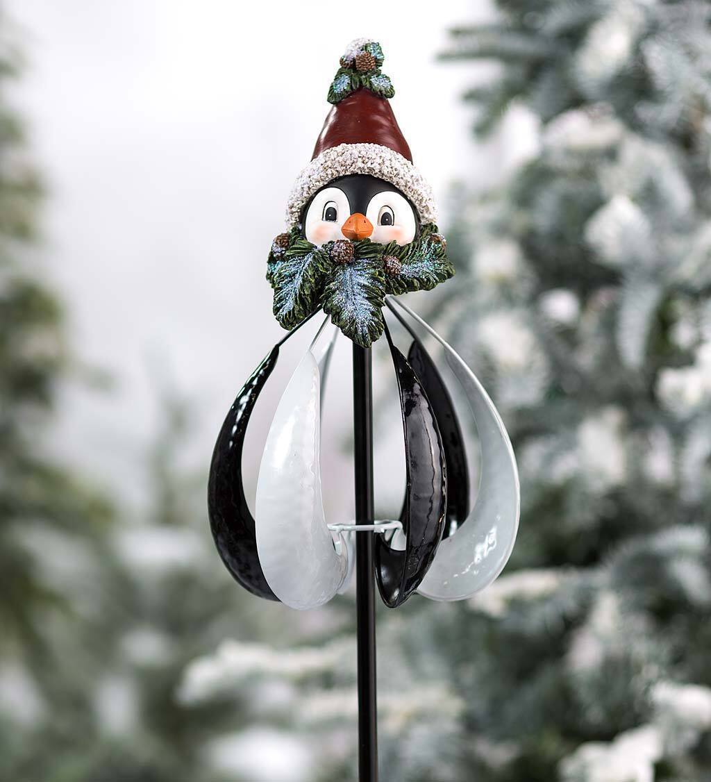 Snowman Wind Chime Christmas Garden Windmill 2