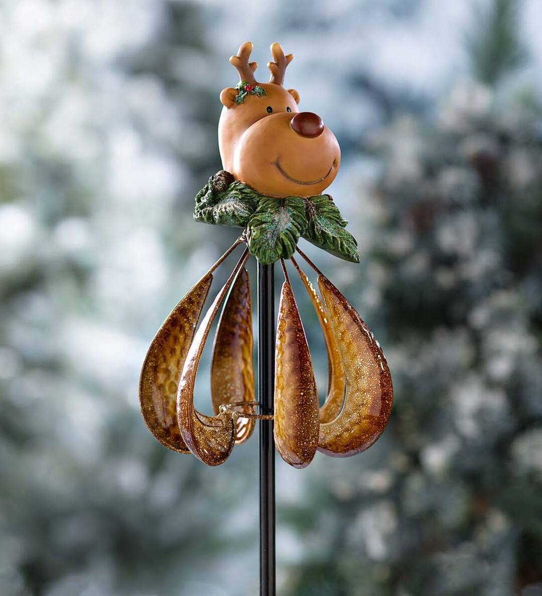 Snowman Wind Chime Christmas Garden Windmill 3