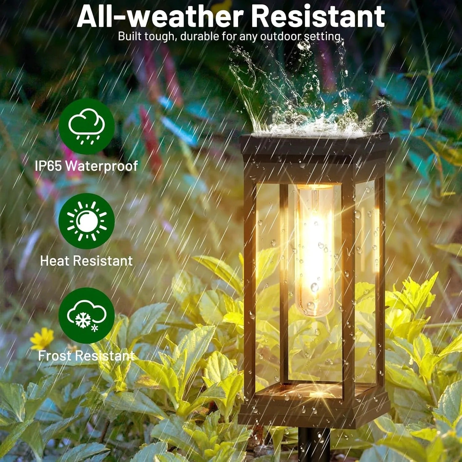 Solar Pathway Lights – Eco-Friendly Outdoor Lighting with Dusk-to-Dawn Operation, Waterproof Garden Path Lights, 4-Pack 3