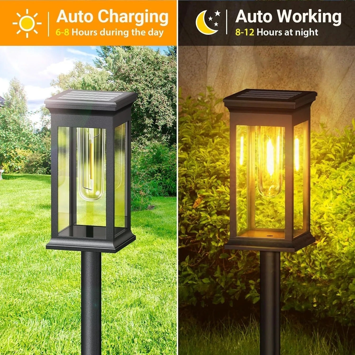 Solar Pathway Lights – Eco-Friendly Outdoor Lighting with Dusk-to-Dawn Operation, Waterproof Garden Path Lights, 4-Pack 4