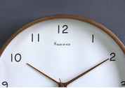Solid Wood Analog Wall Clock Decor with Silent Sweep Mechanism – 10-Inch Circular Design for Bedrooms and Study Rooms 6