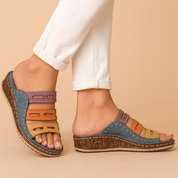 Sophia | Colorful Wedge Sandals 1
