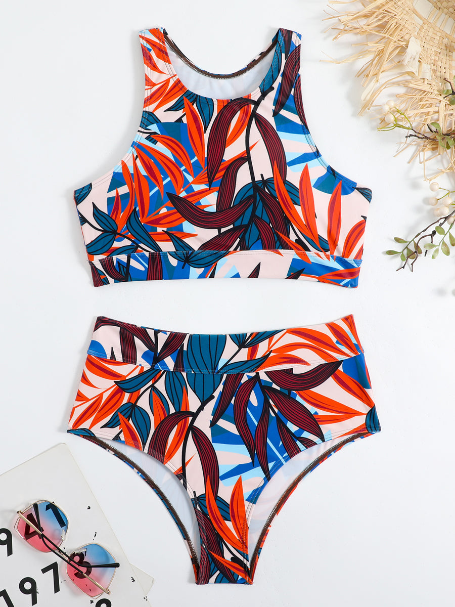 Sporty high-fairing bikini with racerback top 6