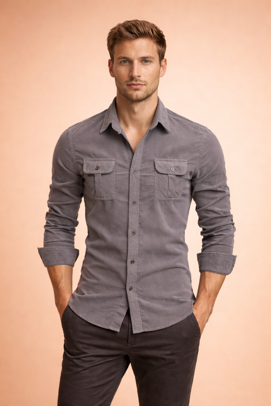 Steve | Stylish Men's Shirt with Pockets 2