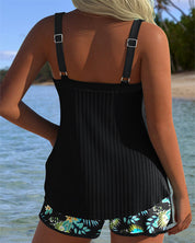 Stylish Striped Tankini Set with Comfortable Beach Shorts for Women 6