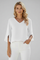 Stylish Women's V Neck Blouse with Short Sleeves and Pocket Detail 6