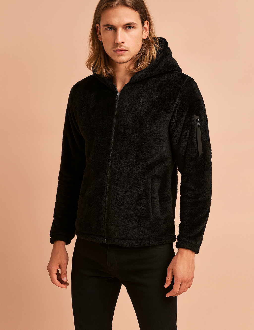 Szymon | Men's casual jacket with a hood and zipper 1