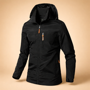 Szymon | Men's waterproof sports jacket with a hood and zipper 5
