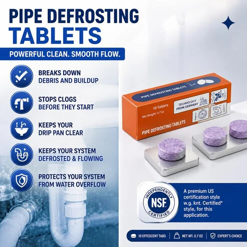Tabletten zur Rohrreinigung | Löst Verstopfunge | Einfach Einwerfen | PipePur 3