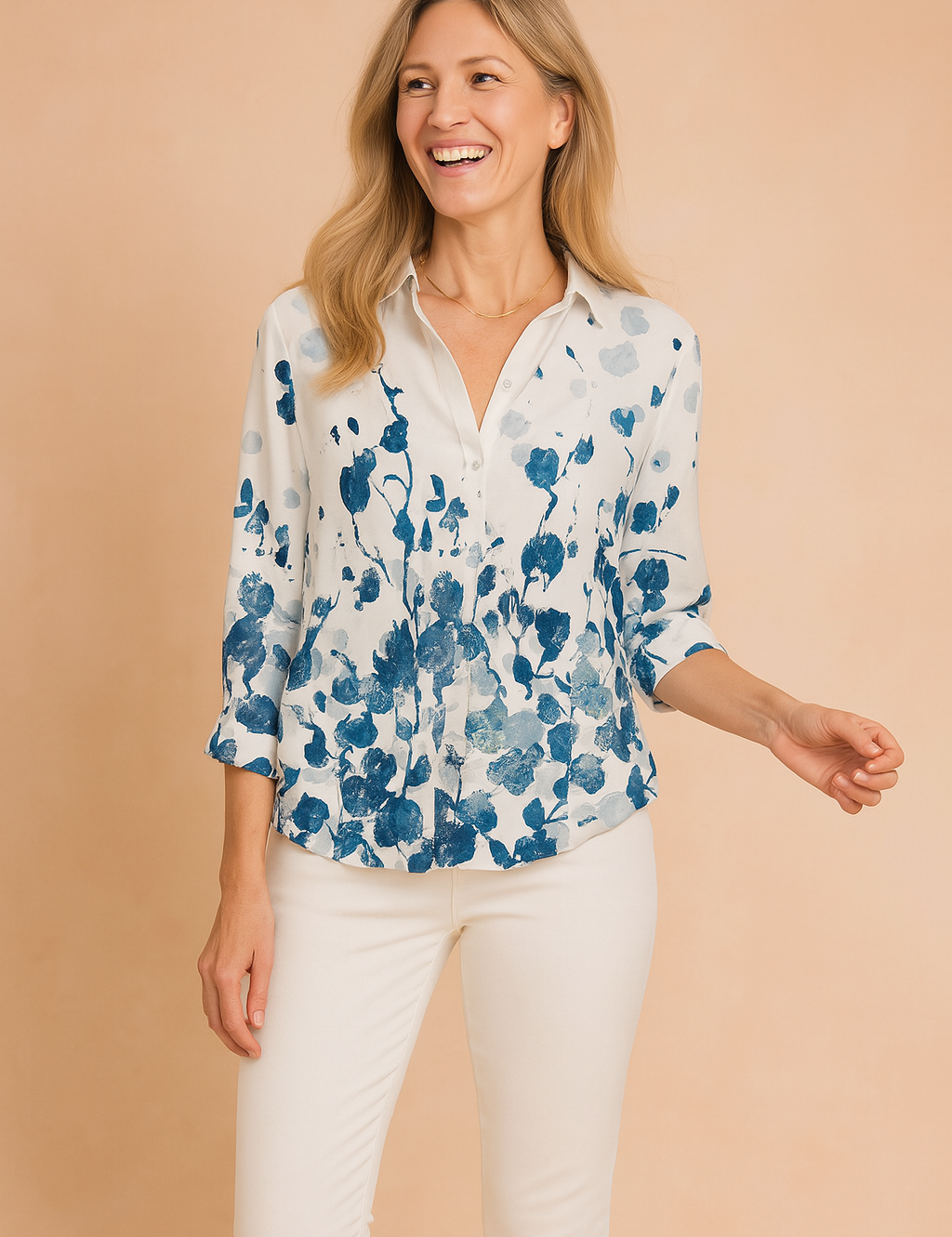Tessa | Artistic Blouse with a Bold Pattern 1