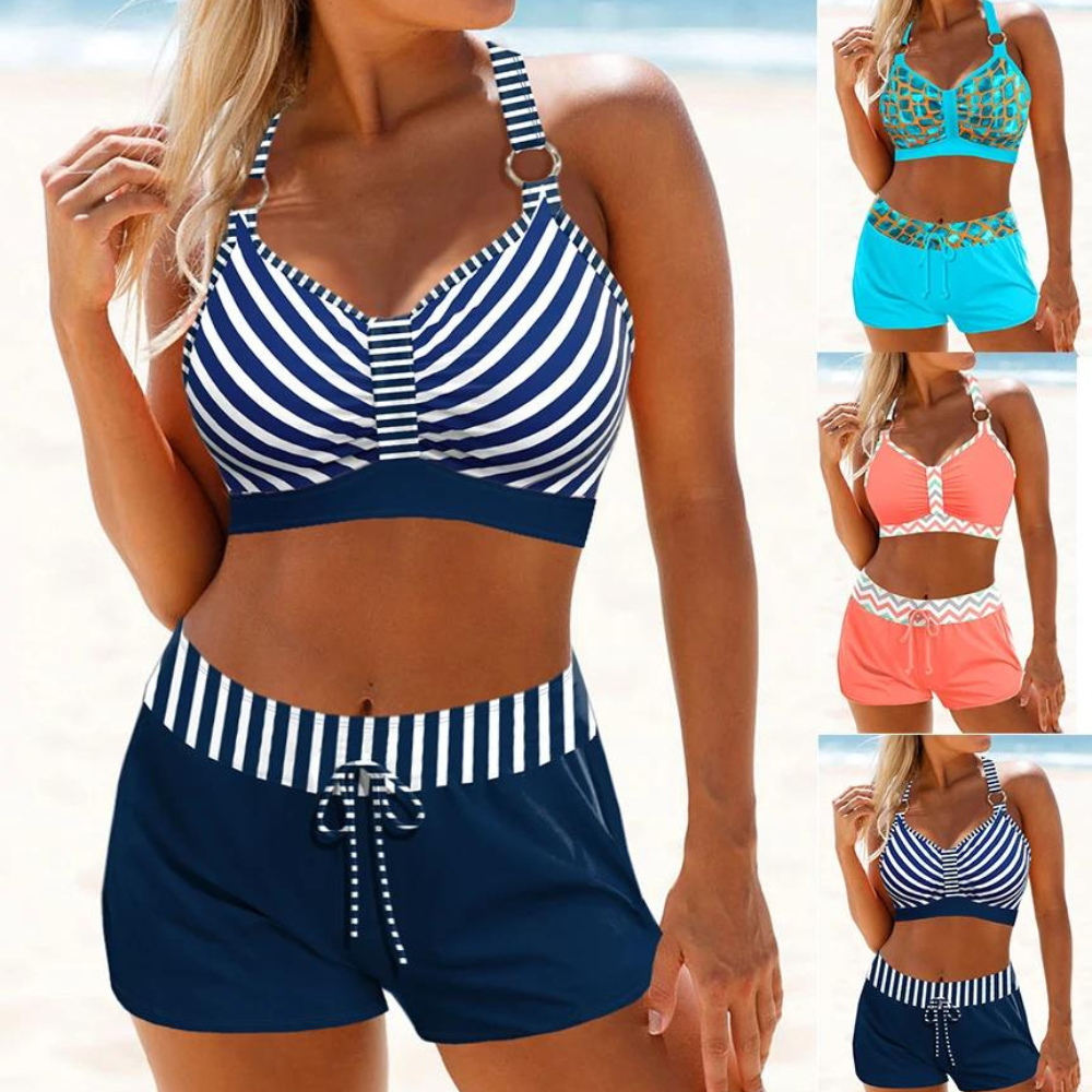 The Nautical Swimming Set for active women 1