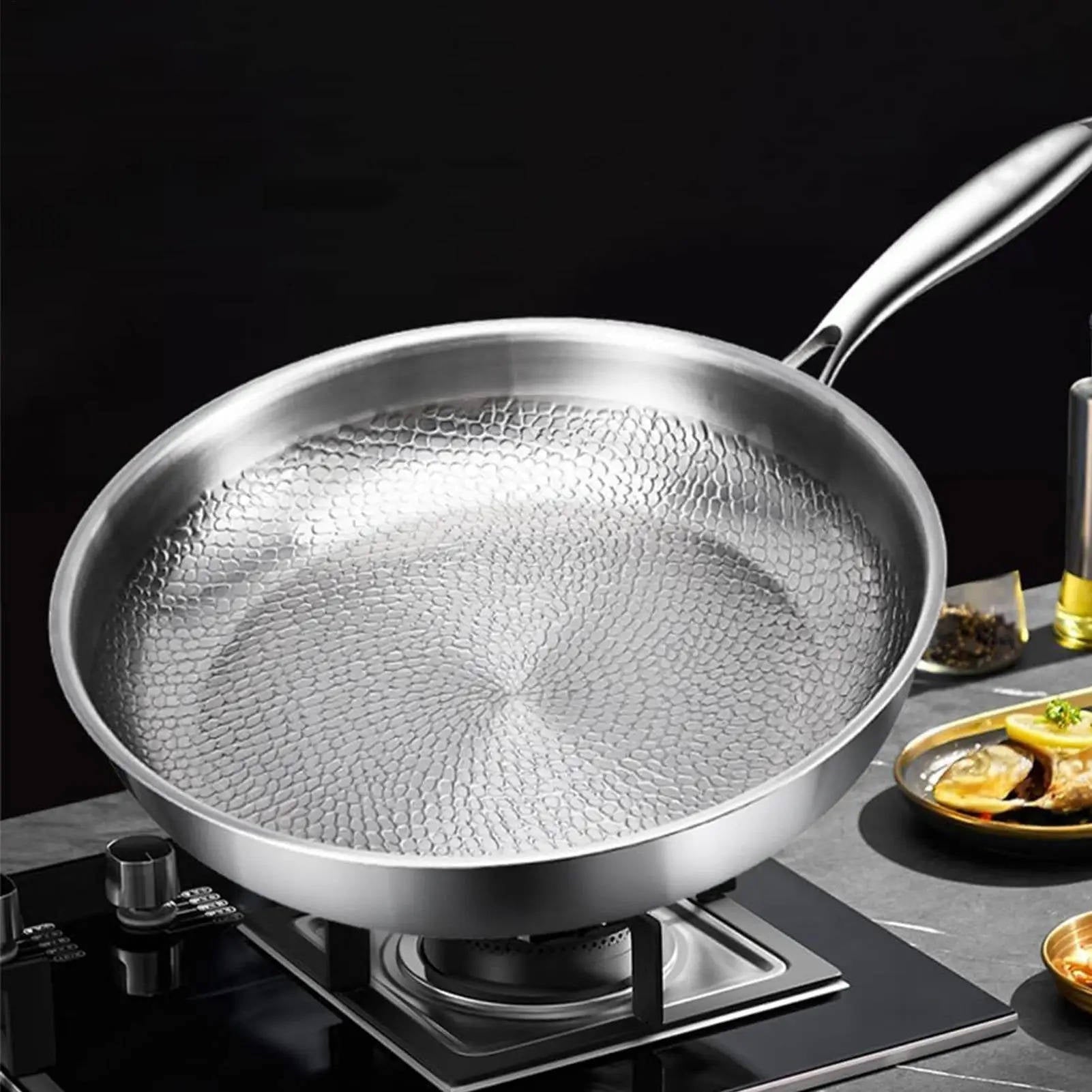 Titanium Non-Stick Frying Pan with Deep Sides – Fish Scale Texture, Durable Heat Distribution for All Heat Sources 3