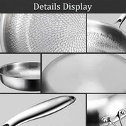 Titanium Non-Stick Frying Pan with Deep Sides – Fish Scale Texture, Durable Heat Distribution for All Heat Sources 4