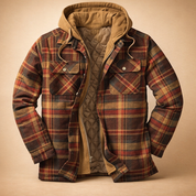 Tomasz | Men's hooded jacket with front closure 12