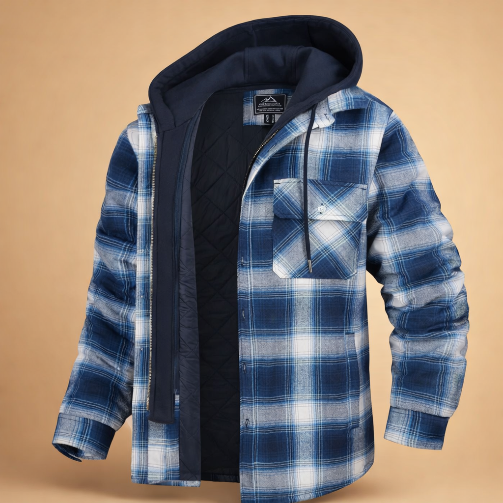 Tomasz | Men's hooded jacket with front closure 13