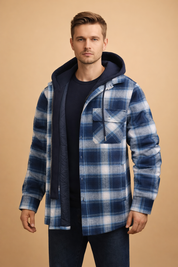 Tomasz | Men's hooded jacket with front closure 6