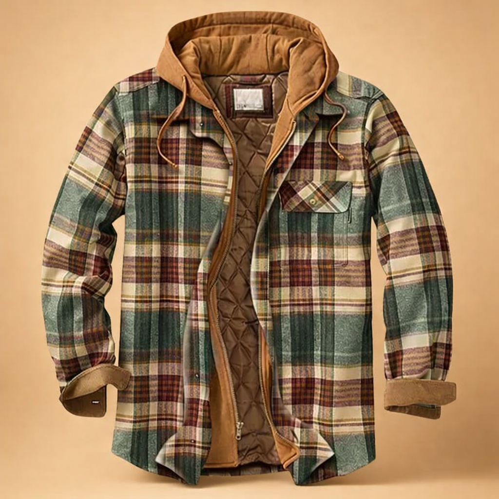 Tomasz | Men's hooded jacket with front closure 8