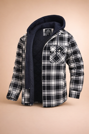 Tomasz | Men's hooded jacket with front closure 9