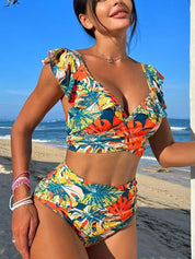 Tropical bikini - bikini set with cheerful print 1