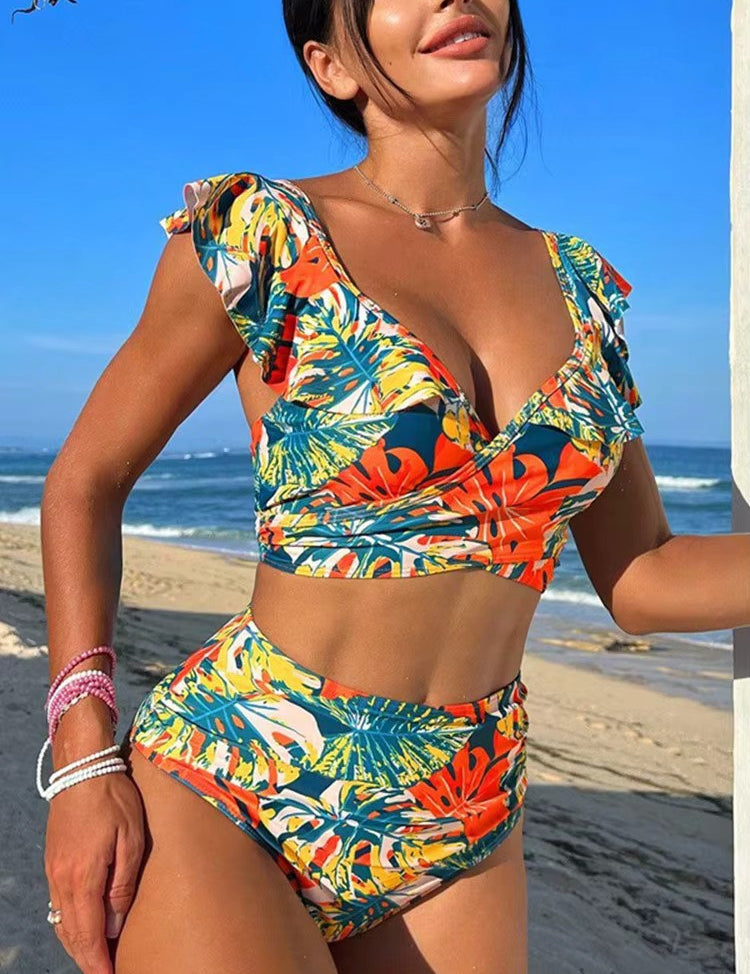 Tropical bikini - bikini set with cheerful print 1
