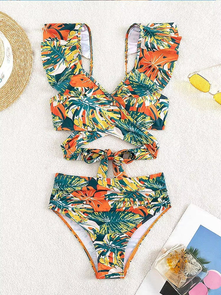 Tropical bikini - bikini set with cheerful print 3