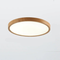 Ultrathin Circular LED Ceiling Light with Adjustable Brightness and Warm Walnut Finish 4