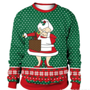 Unisex Cozy Oversized Christmas Sweater Warm Knit Fabric 2