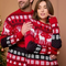 Unisex Festive Christmas Sweater Warm Knit Reindeer Design 1