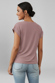 V Neck Short Sleeve Women’s Blouse for Casual Elegance 2