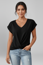 V Neck Short Sleeve Women’s Blouse for Casual Elegance 5