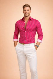 Valerio | Men's Vertical Striped Shirt 2