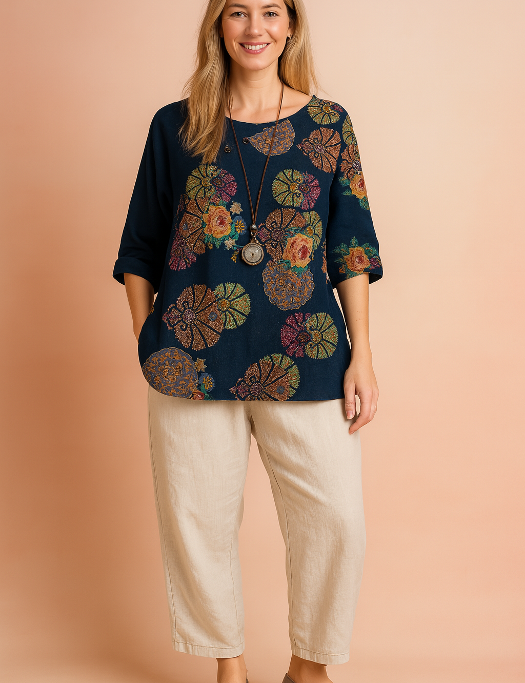 Verona | Patterned Loose Fit Blouse 2