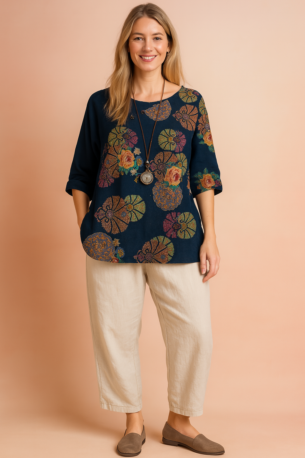 Verona | Patterned Loose Fit Blouse 2