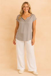 Violet | Classic button-up top 0