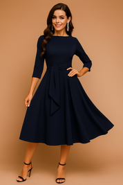 Violet | Elegant Midi Blouse with Bow 0