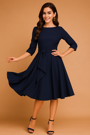 Violet | Elegant Midi Blouse with Bow 3