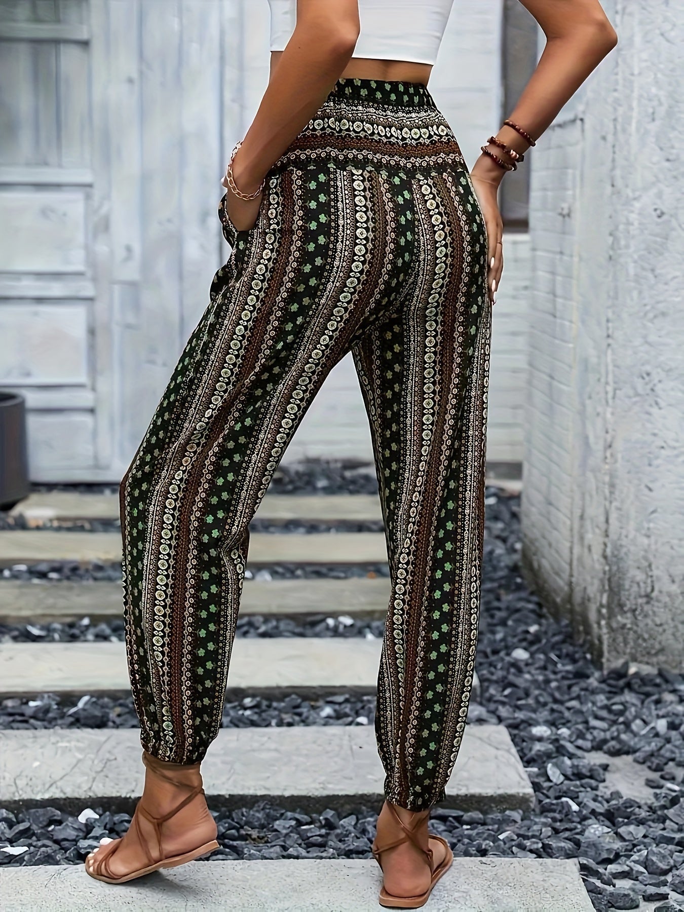 Viviana | Stylish High-Waist Printed Pants 4