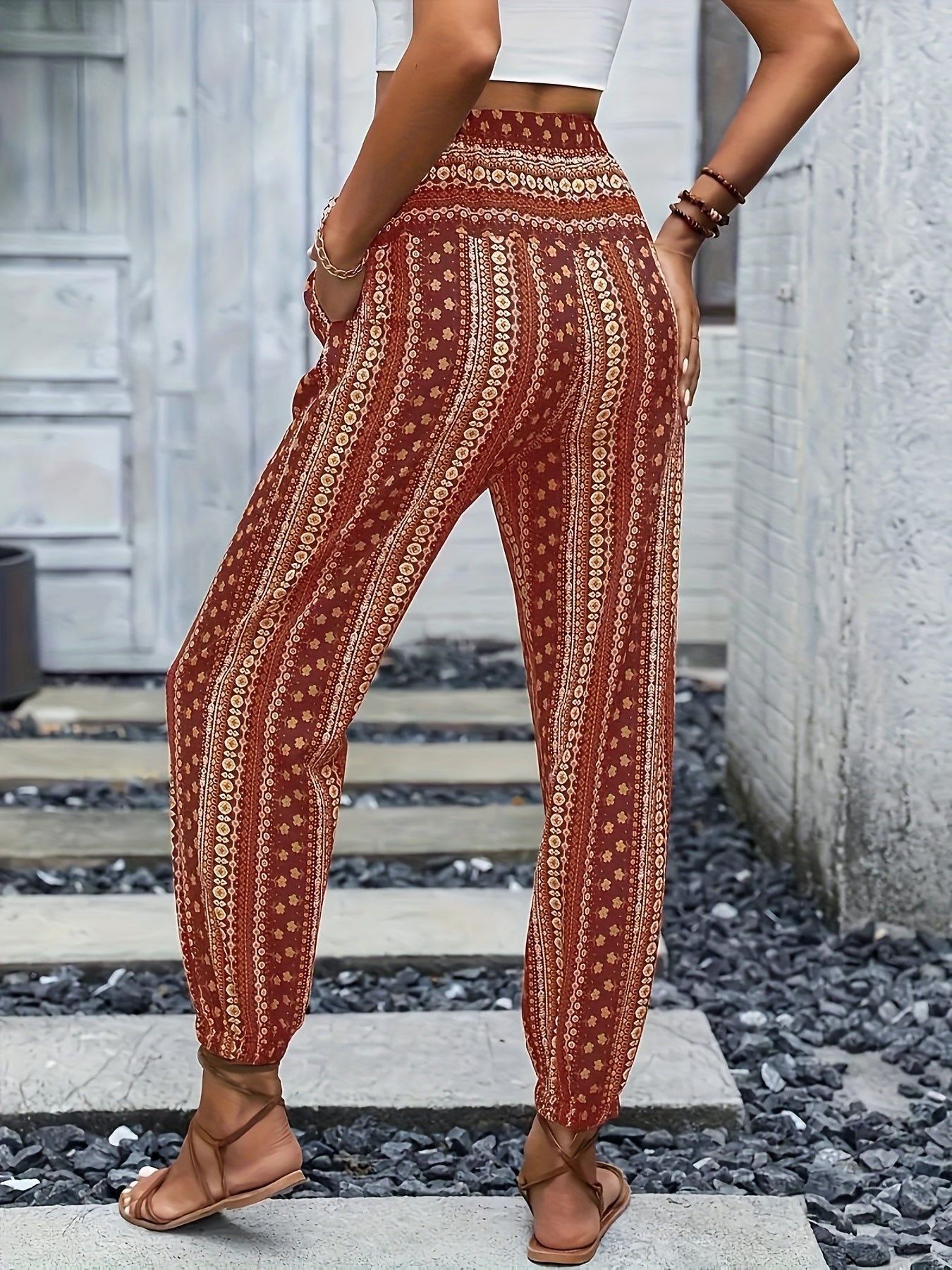 Viviana | Stylish High-Waist Printed Pants 6