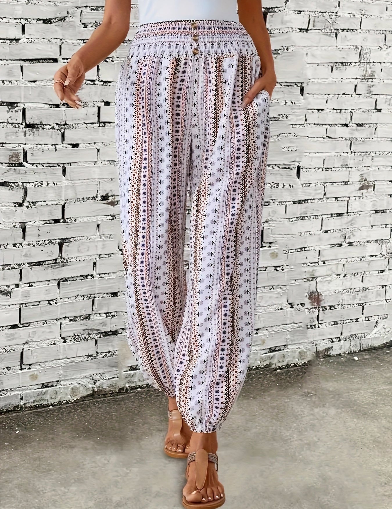 Viviana | Stylish High-Waist Printed Pants 9