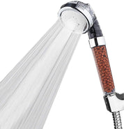 Water-saving high-pressure shower head with filter – AquaGlow 1