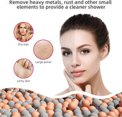 Water-saving high-pressure shower head with filter – AquaGlow 4