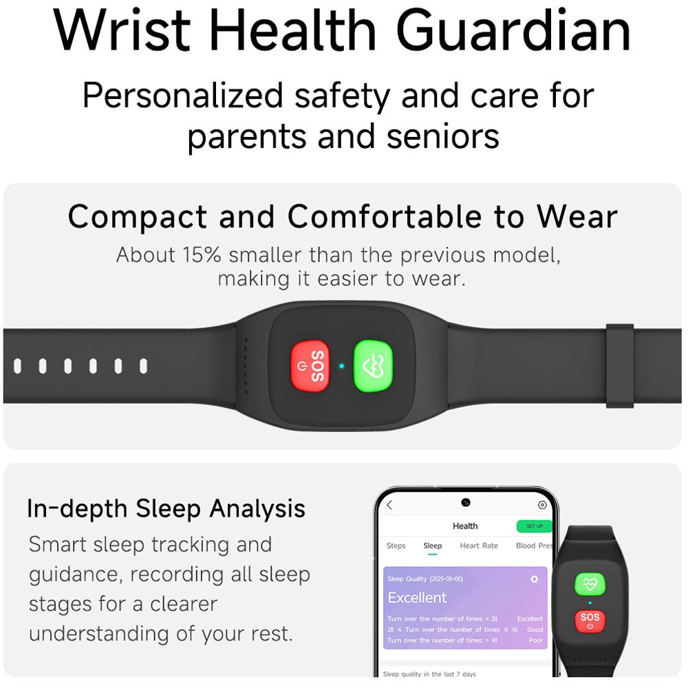 4G GPS Smartwatch for Seniors with SOS Function, Health Monitoring, and Independent Calling – Waterproof Fitness Tracker