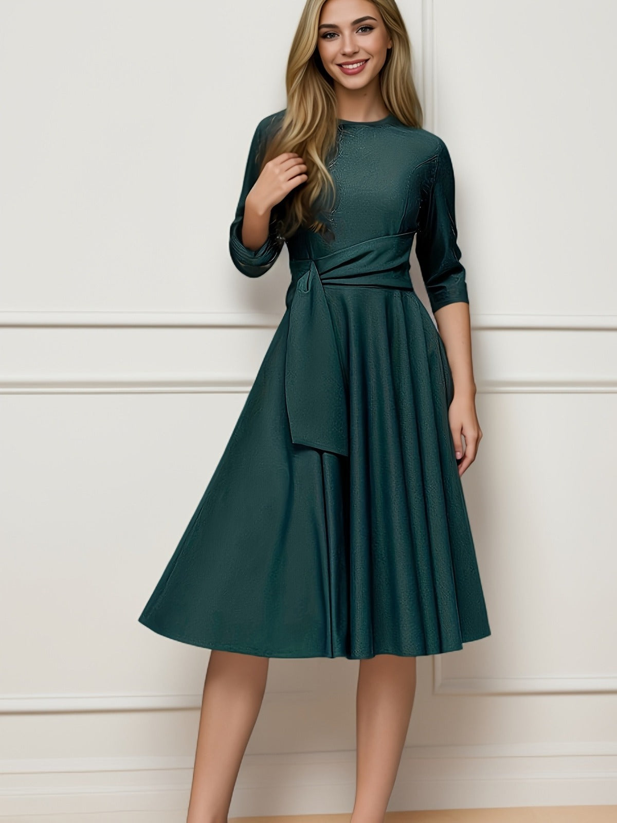 Violet | Elegant Midi Blouse with Bow