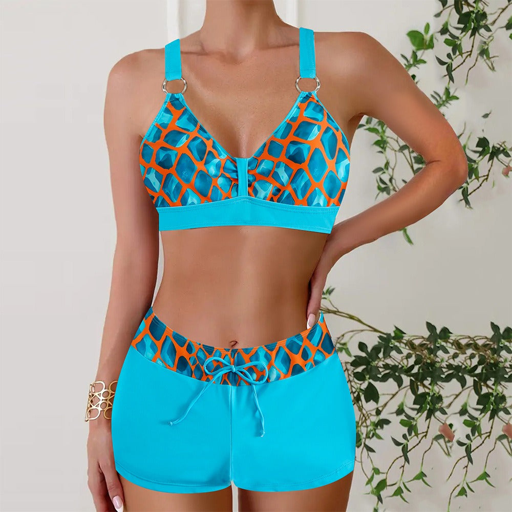 The Nautical Swimming Set for active women