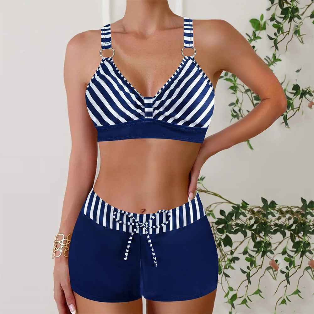 The Nautical Swimming Set for active women