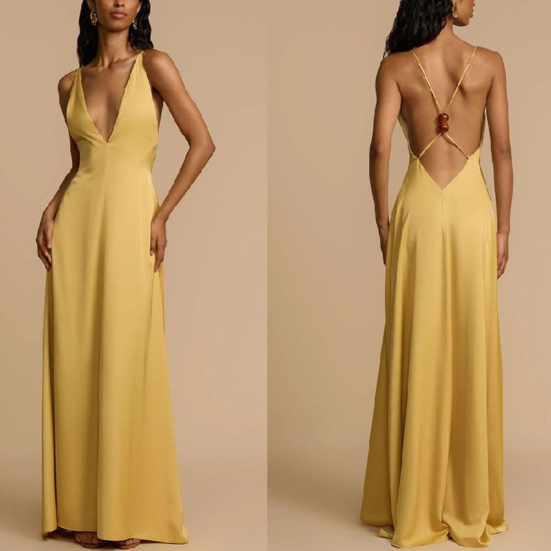 July | Elegant Maxi Dress with Cutouts