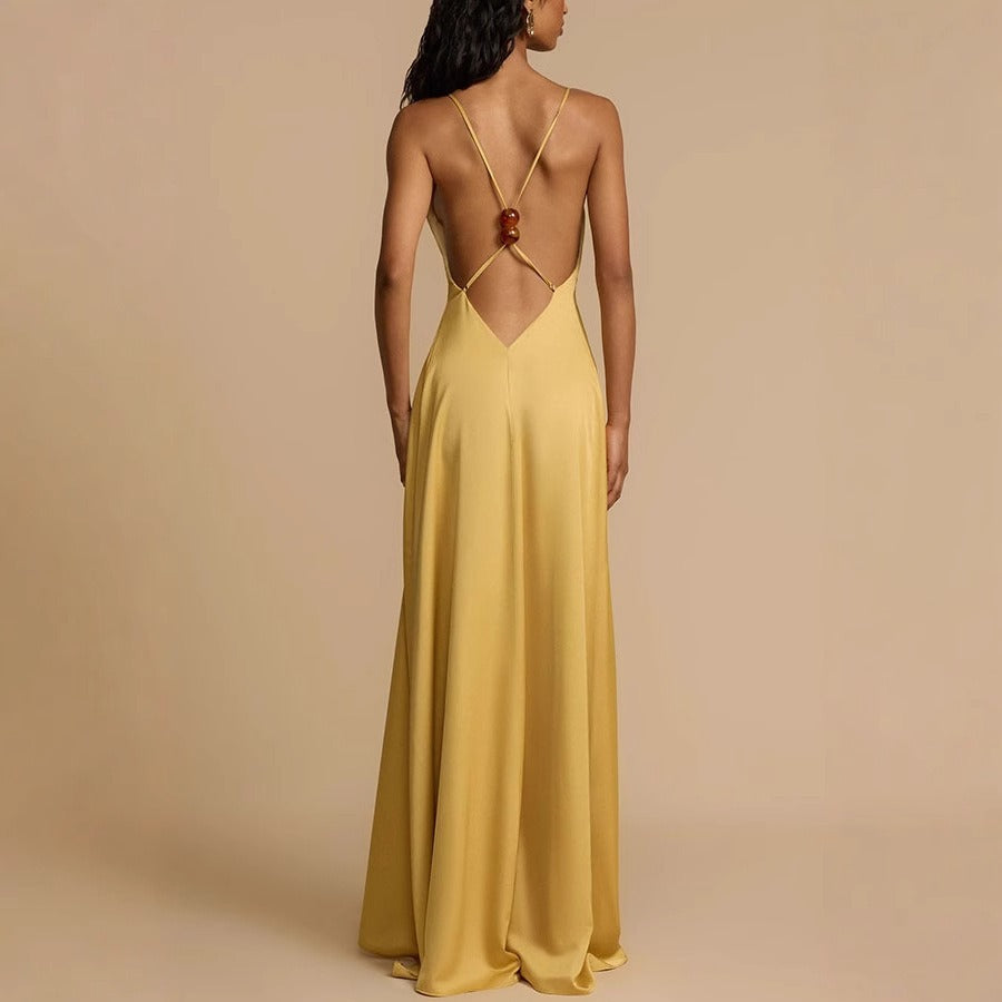 July | Elegant Maxi Dress with Cutouts